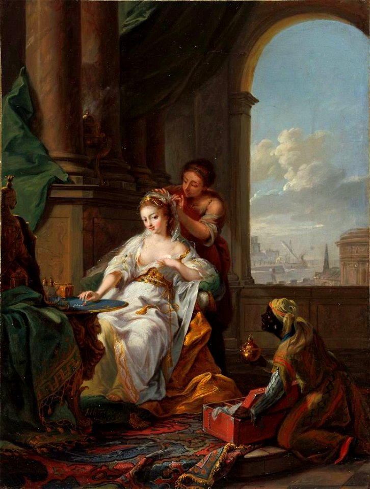 Johann Heinrich Tischbein - Cleopatra at her Toilet, 1767