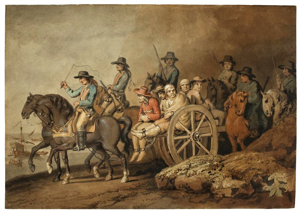 Johann Heinrich Wilhelm Tischbein Verbrecher die auf die Galeere verbracht werden c1800