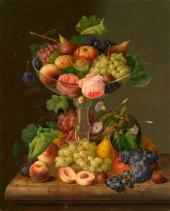Johann Georg Seitz Früchtestillleben 1849