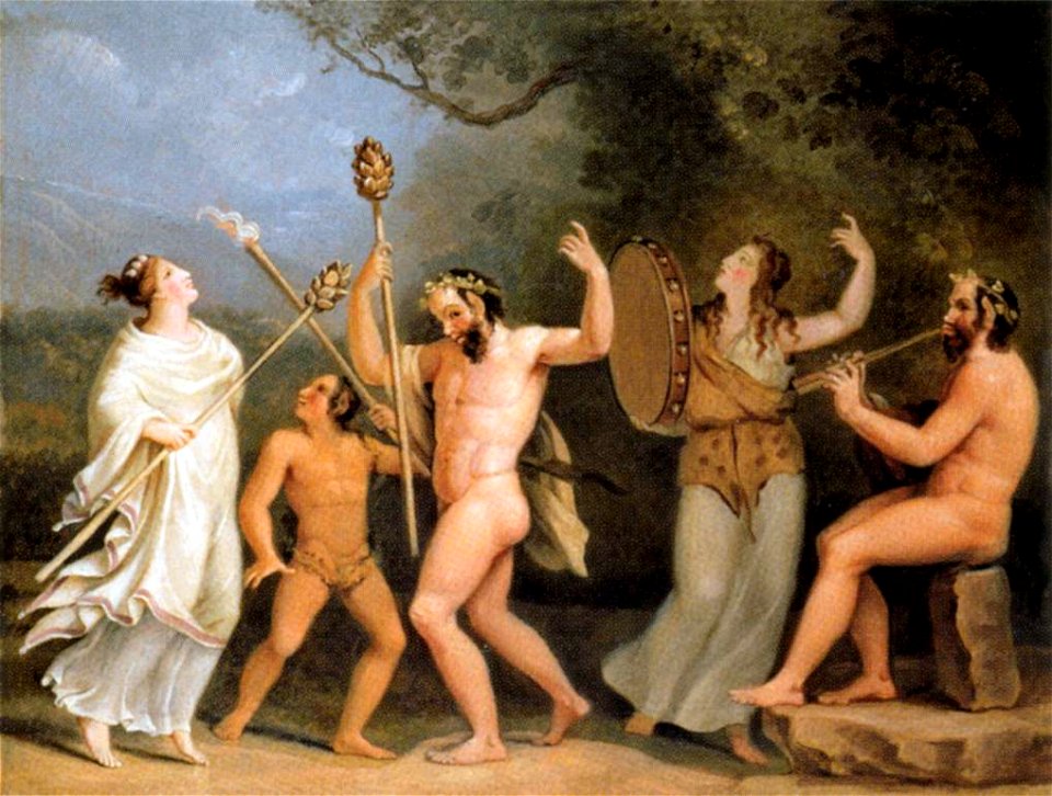 Johann Heinrich Wilhelm Tischbein - Dance of the Fauns and the Meneads - WGA22716