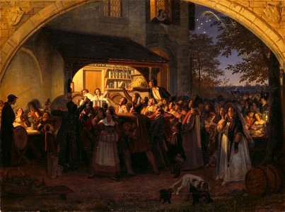 Johann Peter Hasenclever - Münchener Gartenfest - G 4223 - Lenbachhaus