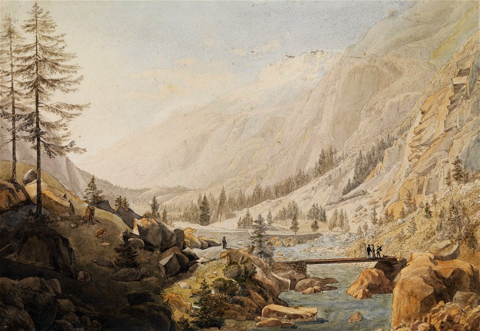 Johann Heinrich Schilbach Hochgebirgslandschaft 1826