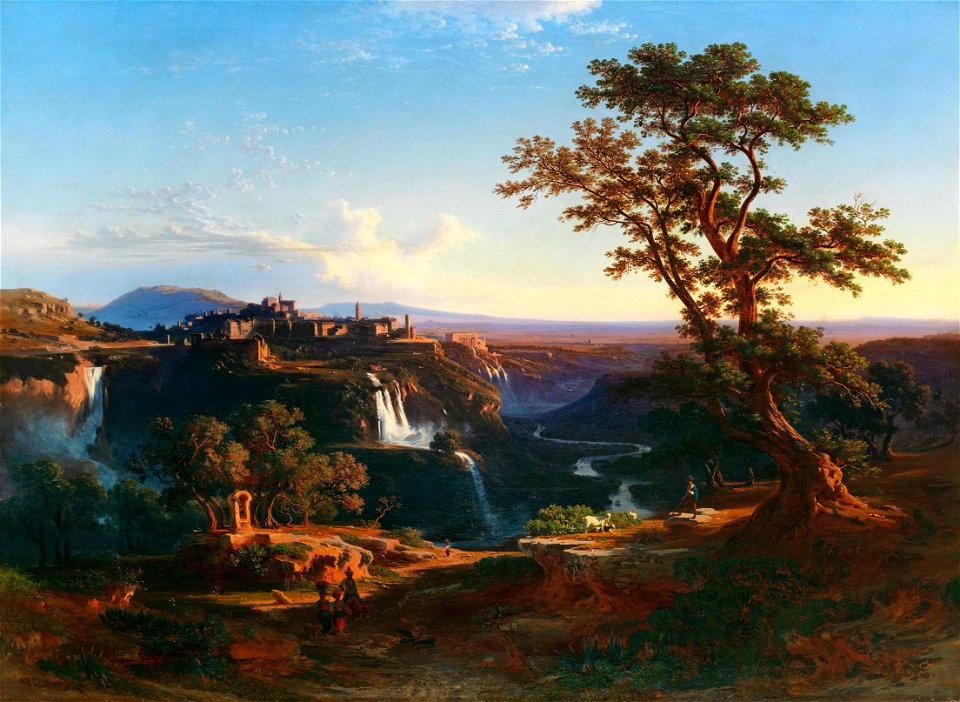 Johann Jakob Frey Kaskaden von Tivoli 1861