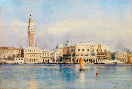 Johann Gottfried Steffan Venedig Blick auf Dogenpalast