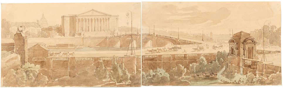 Johann Nepomuk Ender Pont Louis 1826. Free illustration for personal and commercial use.