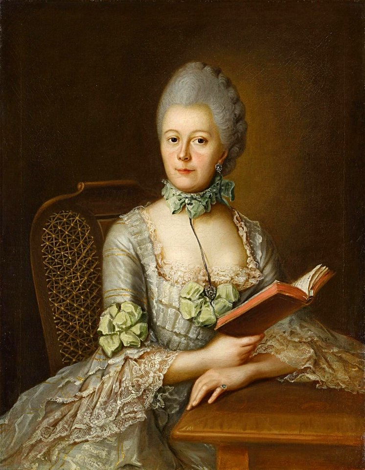 Johann Heinrich Tischbein d.Ä. - Bildnis der Anna Victoriamaria von Rohan, Prinzessin von Soubise. Free illustration for personal and commercial use.