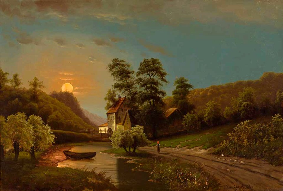 Johann Jungblut Mondscheinlandschaft
