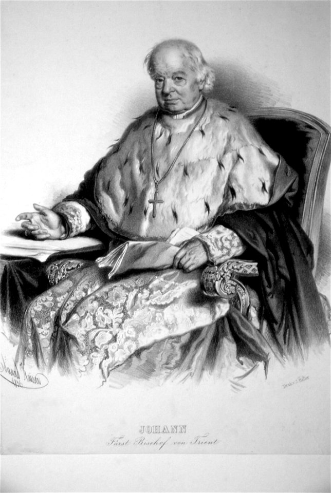 Johann Nepomuk Tschiderer Litho