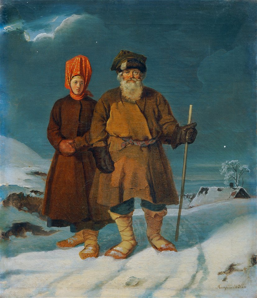 Johann Matthias Ranftl - Russisches Bauernpaar - 7833 - Kunsthistorisches Museum