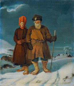 Johann Matthias Ranftl - Russisches Bauernpaar - 7833 - Kunsthistorisches Museum