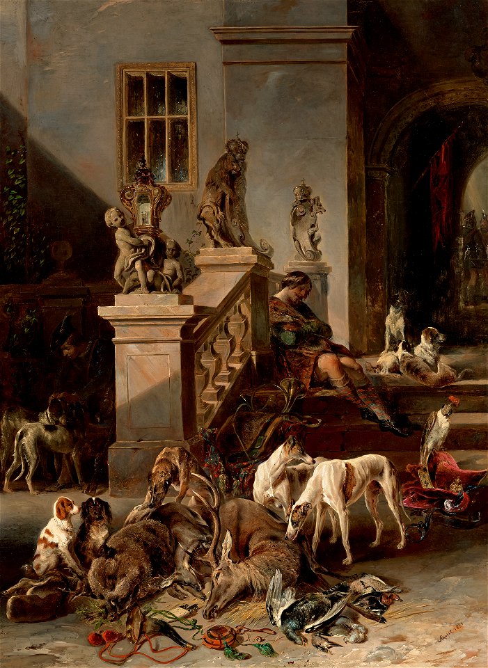 Johann Matthias Ranftl - Die Jagdbeute - 3235 - Kunsthistorisches Museum