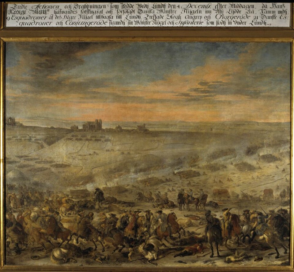 Johann Philip Lemke - Slaget vid Lund. Tredje drabbningen. - NMDrh 402 - Nationalmuseum
