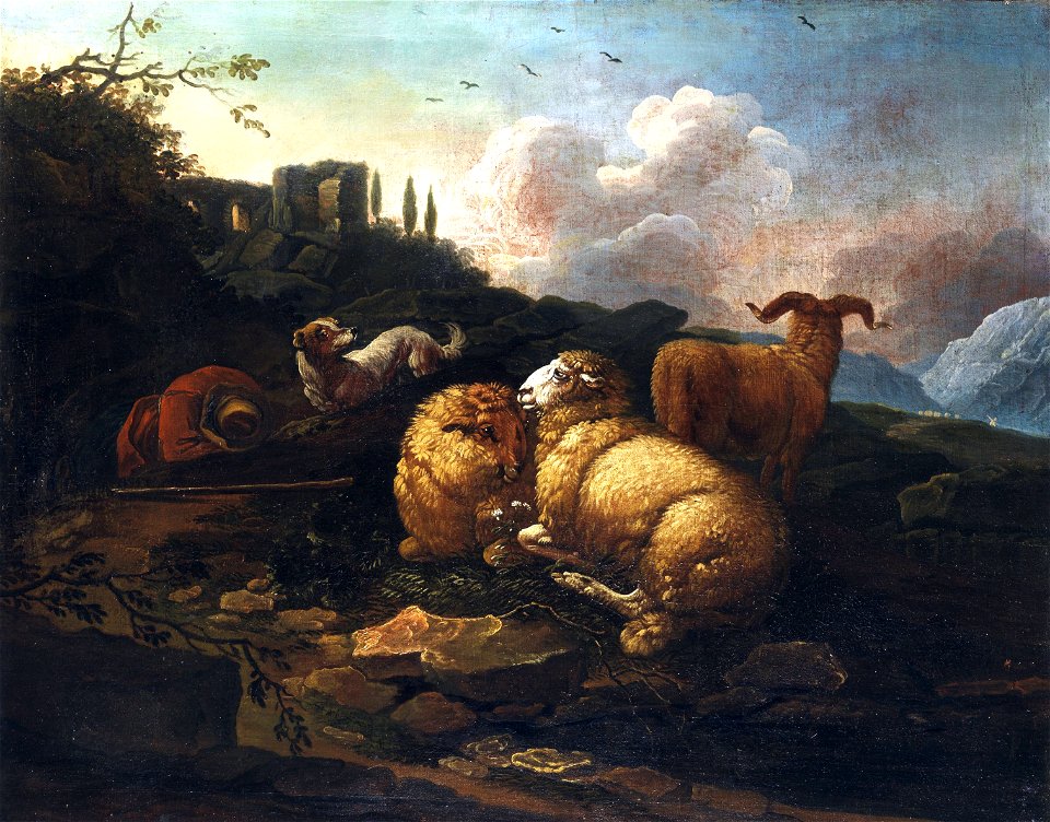 Johann Melchior Roos Schafe und Hirte