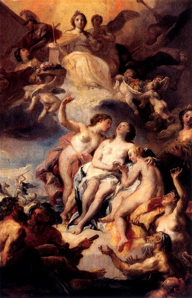 Johann Michael Rottmayr - Homage to a Tutelary Goddess - WGA20156
