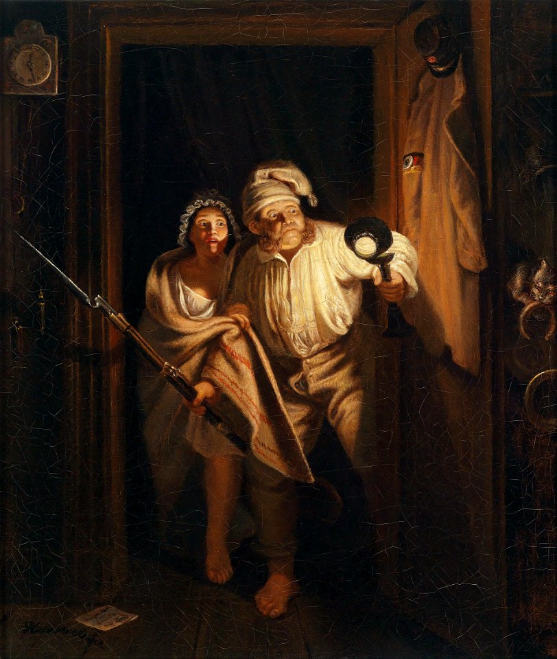 Johann Peter Hasenclever Die gestörte Nachtruhe