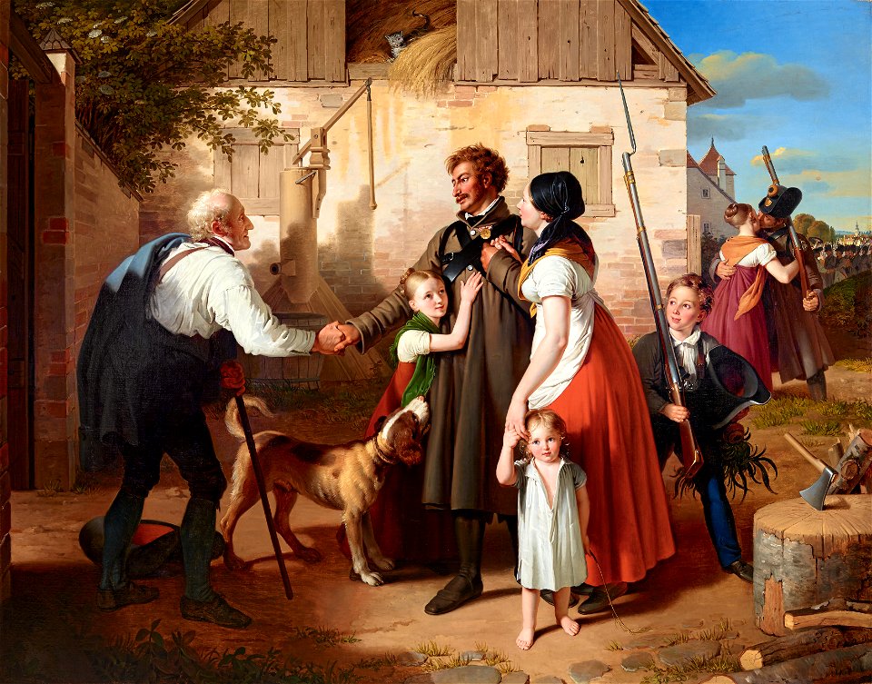 Johann Peter Krafft - Die Heimkehr des Landwehrmannes - 2243 - Kunsthistorisches Museum