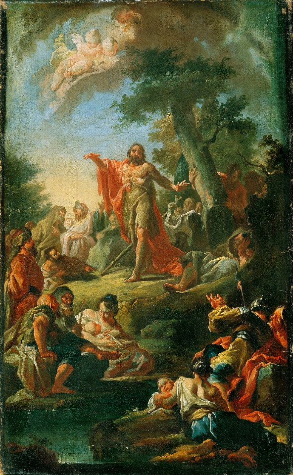 Johann Lucas Kracker - Die Predigt Johannes des Täufers - 1845 - Österreichische Galerie Belvedere