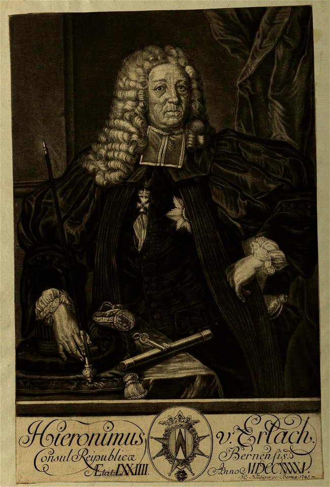 Johann Ludwig Nöthiger, Hieronymus von Erlach