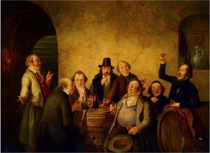Johann Peter Hasenclever - Weinverkostung