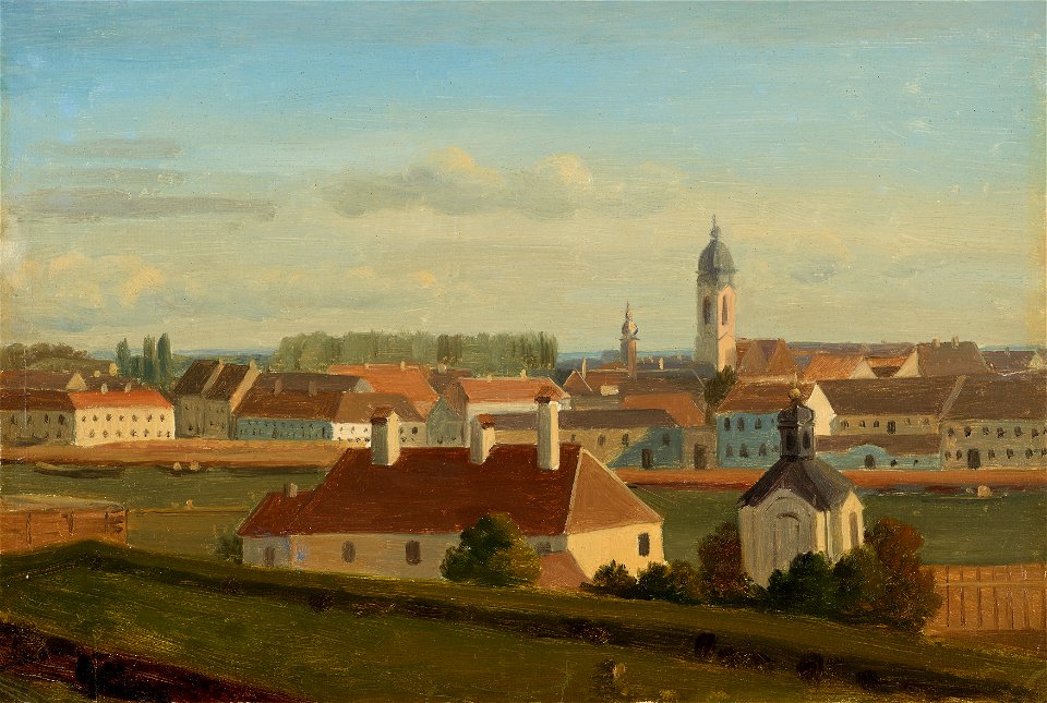 Johann Peter Krafft - Blick über den Donaukanal zur Leopoldstadt - 6655 - Österreichische Galerie Belvedere