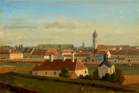 Johann Peter Krafft - Blick über den Donaukanal zur Leopoldstadt - 6655 - Österreichische Galerie Belvedere
