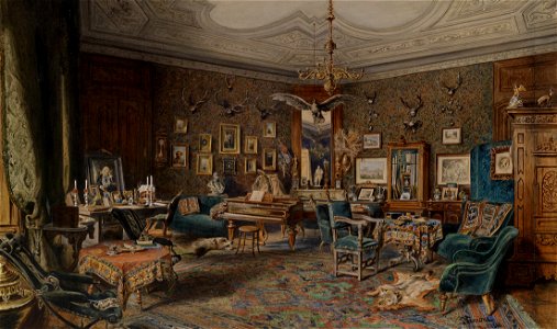 Johann Varrone Herrschaftliches Interieur 1888