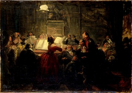 Johann Peter Hasenclever - Abendgesellschaft