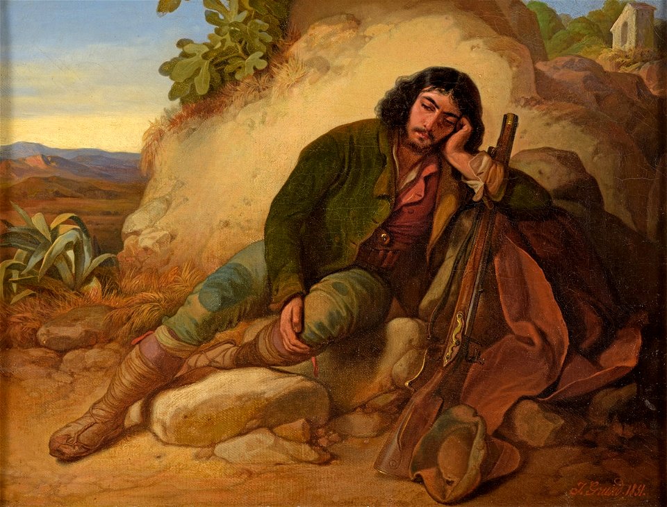Johann Grund Eine kurze Rast 1851