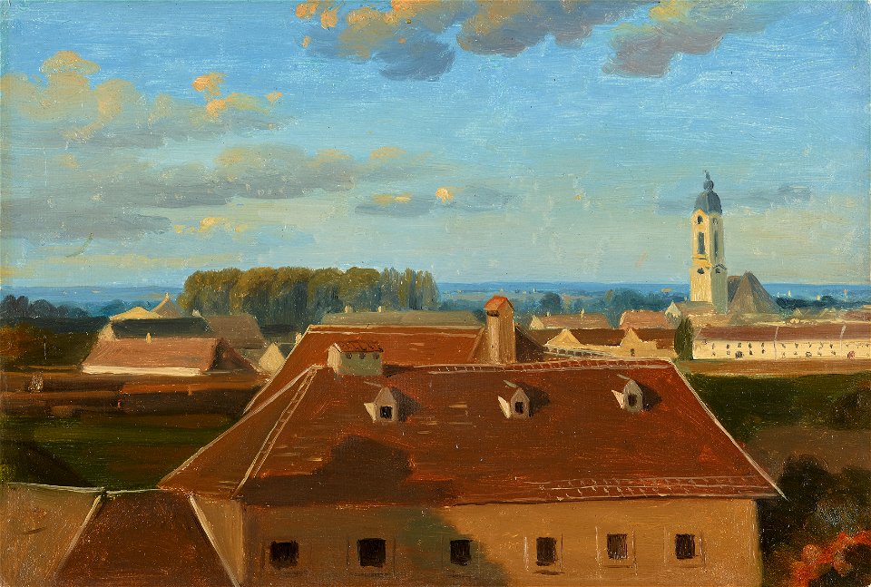 Johann Peter Krafft - Blick über das Schanzel zum Augarten - 6654 - Österreichische Galerie Belvedere