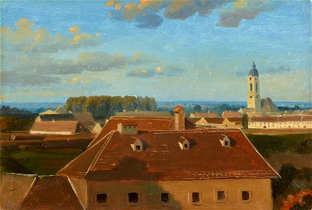 Johann Peter Krafft - Blick über das Schanzel zum Augarten - 6654 - Österreichische Galerie Belvedere