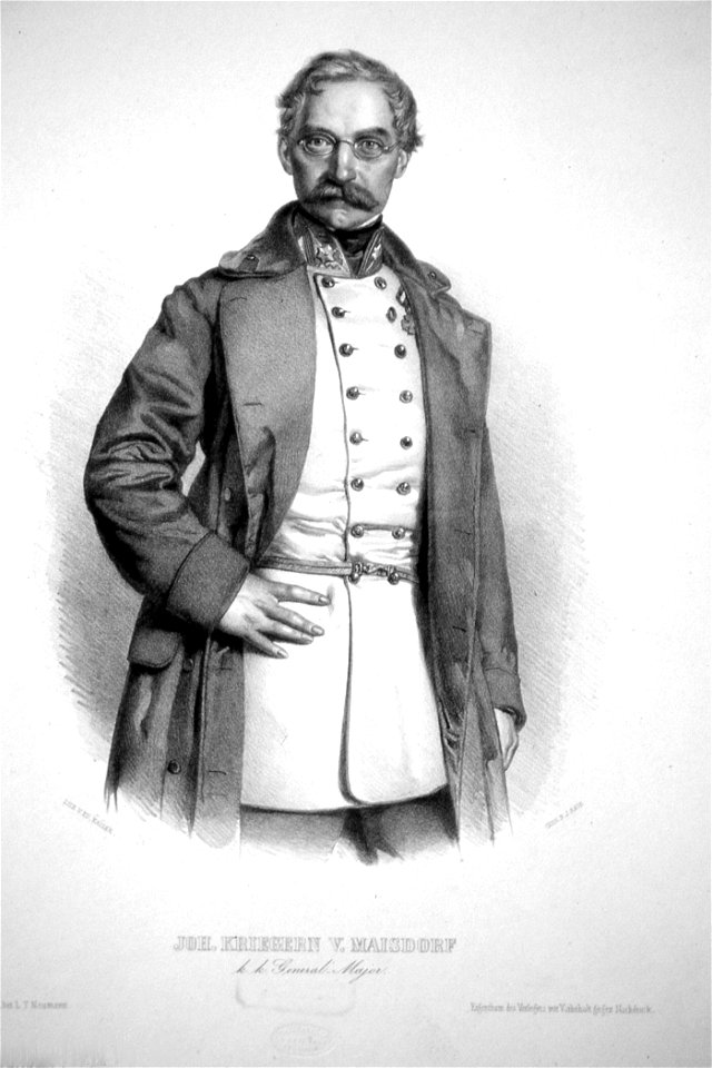 Johann Kriegern von Maisdorf Litho