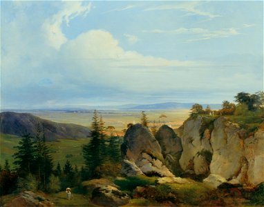 Johann Nepomuk Passini - Die Wiener-Neustädter Heide von Wetzelsdorf aus gesehen - 5736 - Österreichische Galerie Belvedere