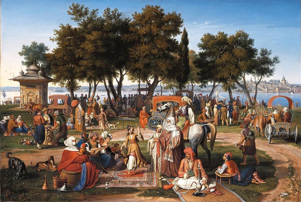 Johann Michael Wittmer - An den Süßen Wassern Asiens in Konstantinopel - 13690 - Bavarian State Painting Collections