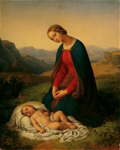 Johann Nepomuk Ender - Maria, das Kind anbetend - 2925 - Österreichische Galerie Belvedere