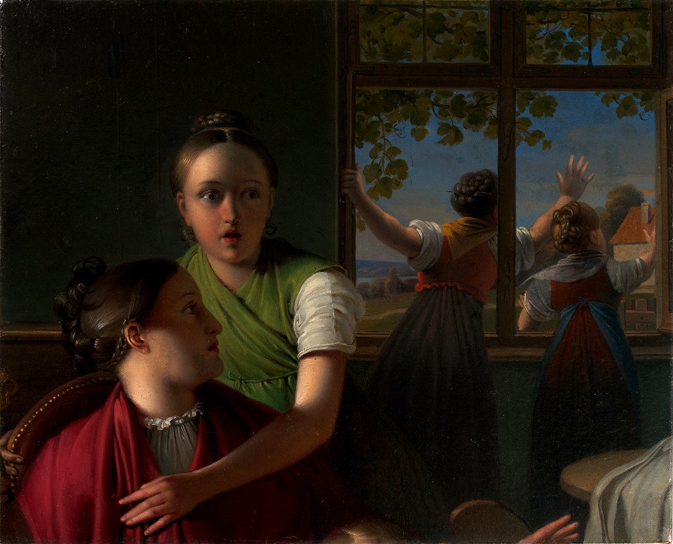 Johann Peter Krafft - Vier Mädchen in einem Zimmer - 6656 - Österreichische Galerie Belvedere