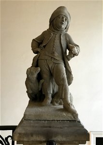 Johann Peter Wagner - Knabe mit Hund, Reisig tragend - BNM
