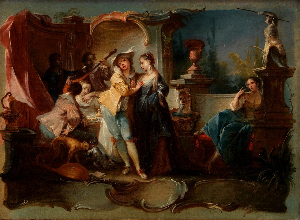 Johann Wolfgang Baumgartner - The Prodigal Son Living with Harlots - Google Art Project