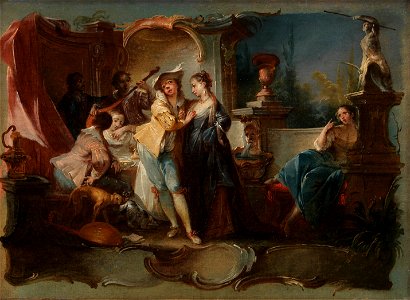 Johann Wolfgang Baumgartner - The Prodigal Son Living with Harlots - Google Art Project