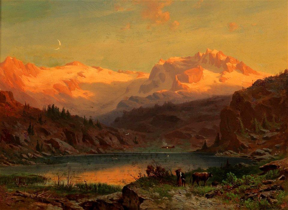 Johann Varrone Reedsee mit Tischlergruppe 1864