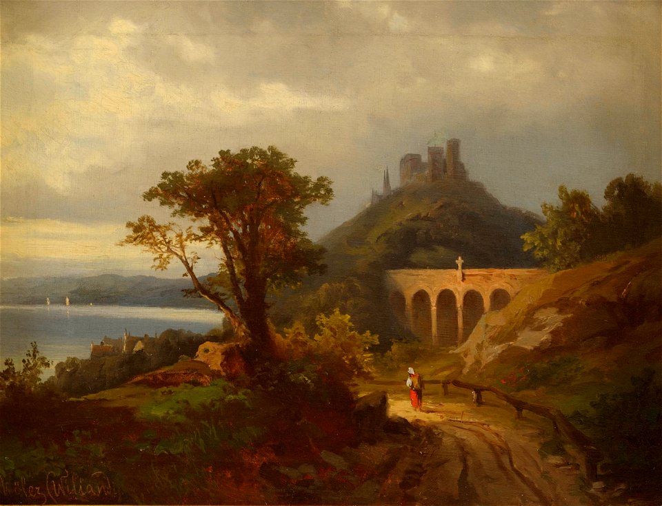 JOHANN KÖLER 1859-1862 Itaalia maastik