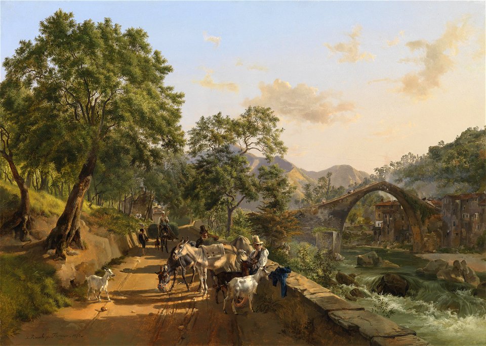 Johann Nepomuk Rauch Rast an der Landstraße 1830