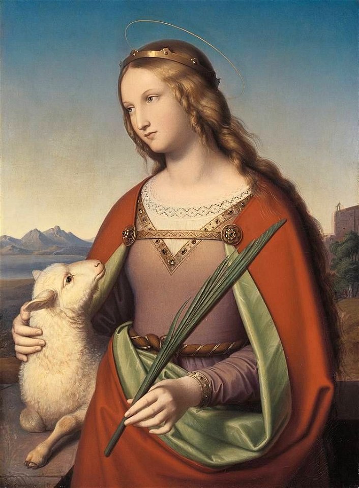Johann von Schraudolph - Hl. Agnes - 9815 - Bavarian State Painting Collections