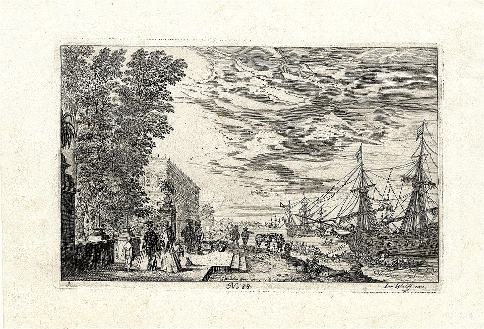 Johann Wilhelm Baur Schloss am Meer ubs G 0219 II