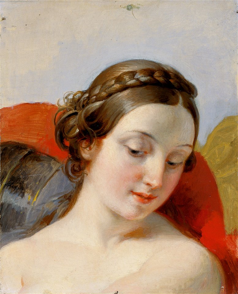 Johann Peter Krafft - Kopf eines jungen Mädchens (Studie zu Rüdiger und Angelica) - 6674 - Österreichische Galerie Belvedere