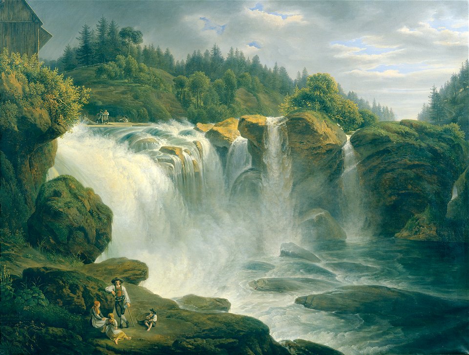 Johann Nepomuk Schödlberger - Der Traunfall bei Gmunden - 3735 - Kunsthistorisches Museum