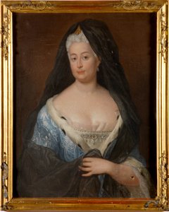 Johanna Charlotta, 1682-1750, prinsessa av Anhalt-Dessau, markgrevinna av Brandenburg - Nationalmuseum - 15774. Free illustration for personal and commercial use.