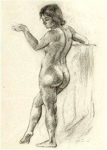 Johann Robert Schürch Stehender Frauenakt