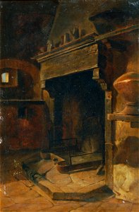 Johann Till der Jüngere - Interieur mit Kamin - 5196 - Österreichische Galerie Belvedere
