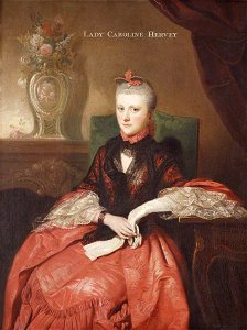 Johann Zoffany (1733-1810) (attributed to) - Lady Caroline Hervey (1736–1819) - 851785 - National Trust. Free illustration for personal and commercial use.