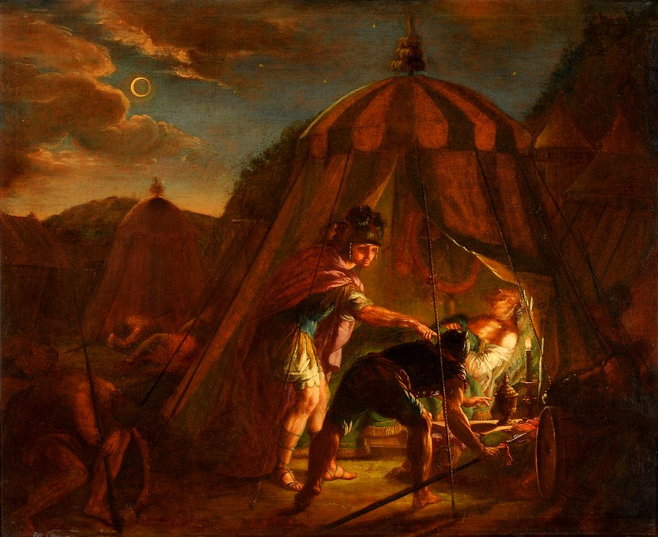 Johann Michael Koneberg Szene aus dem Leben Alexanders 1781 1